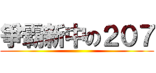 爭霸新中の２０７ ()