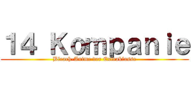 １４ Ｋｏｍｐａｎｉｅ (Bleach-Anime der Extraklasse)