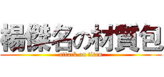楊傑名の材質包 (attack on titan)