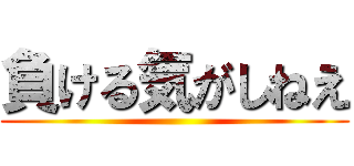 負ける気がしねえ ()