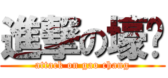 進撃の壕畅 (attack on gao chang)