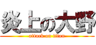 炎上の大野 (attack on titan)