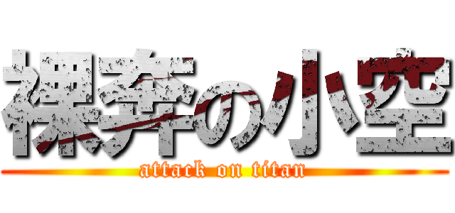 裸奔の小空 (attack on titan)