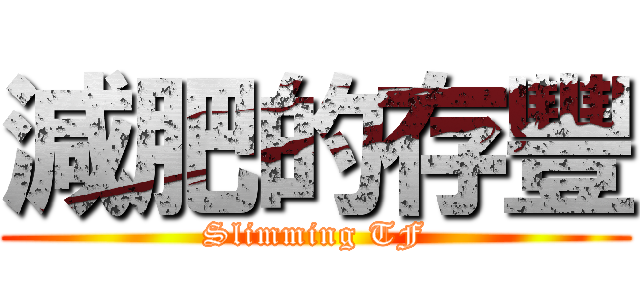 減肥的存豐 (Slimming TF)