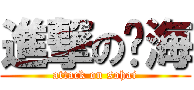 進撃の傻海 (attack on sohai)