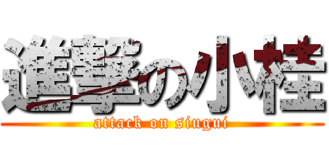 進撃の小桂 (attack on siugui)