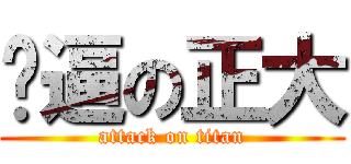 骚逼の正大 (attack on titan)