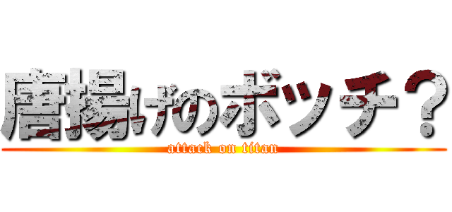 唐揚げのボッチ？ (attack on titan)