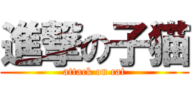 進撃の子猫 (attack on cat)