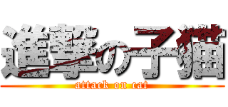 進撃の子猫 (attack on cat)