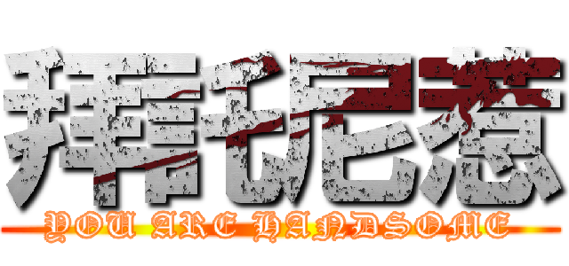 拜託尼惹 (YOU ARE HANDSOME)