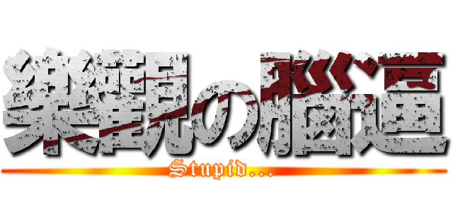 樂觀の腦逼 (Stupid...)