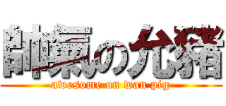 帥氣の允豬 (awesome on wan pig)