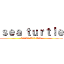 ｓｅａ ｔｕｒｔｌｅ (by: He Nan Nan)