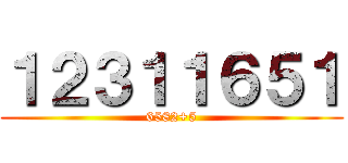１２３１１６５１ (6582+5)