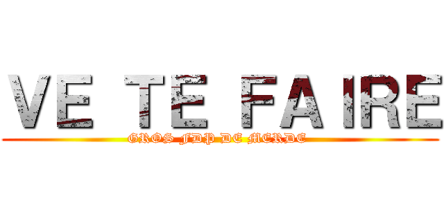 ＶＥ ＴＥ ＦＡＩＲＥ (GROS FDP DE MERDE )
