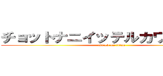 チョットナニイッテルカワカンナイ (attack on titan)