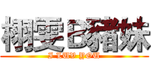 栩雯Ｂ豬妹 (I LUV YOU)