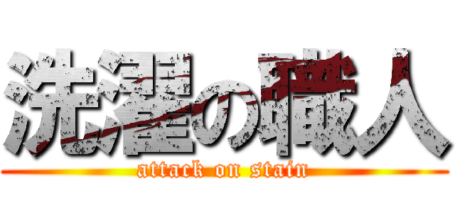 洗濯の職人 (attack on stain)