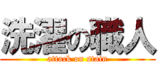 洗濯の職人 (attack on stain)