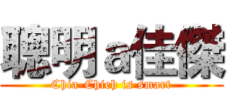 聰明ａ佳傑 (Chia-Chieh is smart)