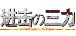 进击の三力 (attack on mikasa)