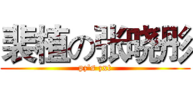 裴植の张晓彤 (pz's zxt)