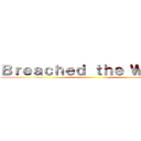 Ｂｒｅａｃｈｅｄ ｔｈｅ Ｗａｌｌｓ ()