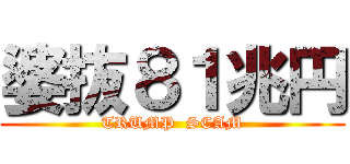 婆抜８１兆円 (TRUMP  SCAM)