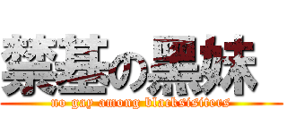 禁基の黑妹  (no gay among blacksisiters)