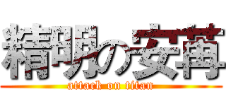 精明の安苒 (attack on titan)