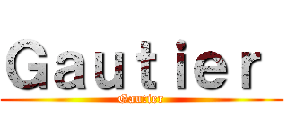 Ｇａｕｔｉｅｒ  (Gautier)