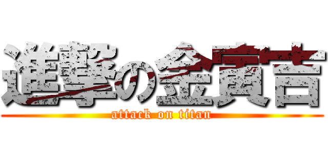 進撃の金寅吉 (attack on titan)