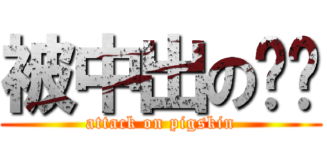 被中出の琛琛 (attack on pigskin)