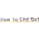 Ｈｏｗ ｔｏ Ｃｈｏ'Ｇａｔｈ ()