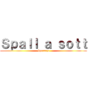 Ｓｐａｌｌ ａ ｓｏｔｔ (Speranza)