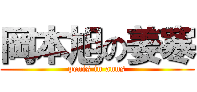 岡本旭の姜寒 (penis in anus)