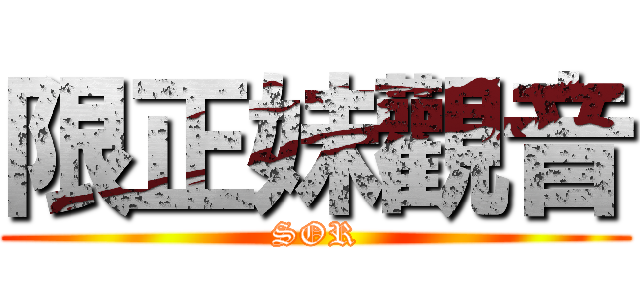 限正妹觀音 (SOR)