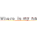 Ｗｈｅｒｅ ｉｓ ｍｙ ｎａｍｅ (SHE NEVA KNOWZ)