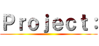 Ｐｒｏｊｅｃｔ： ()