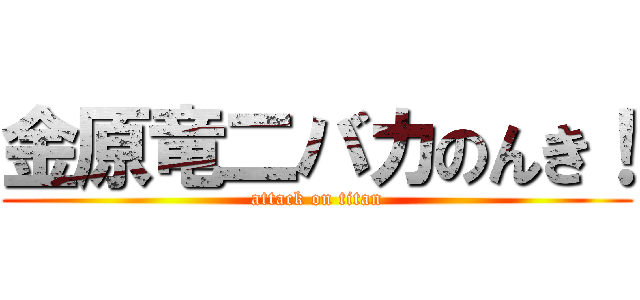 金原竜二バカのんき！ (attack on titan)