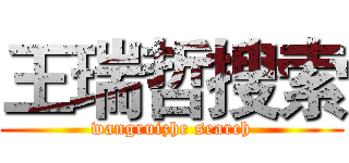 王瑞哲搜索 (wangruizhe search)