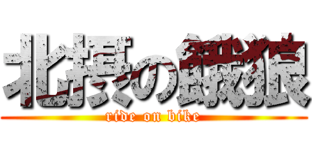 北摂の餓狼 (ride on bike)