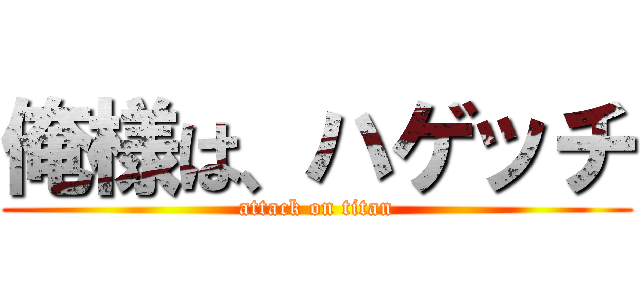 俺様は、ハゲッチ (attack on titan)