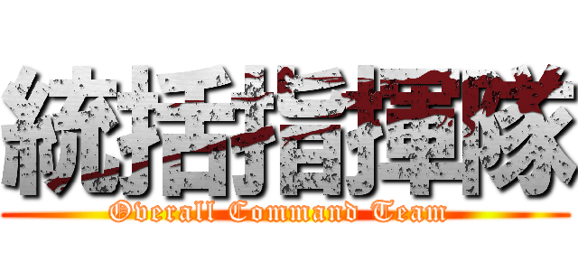 統括指揮隊 (Overall Command Team )