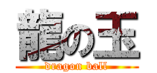 龍の玉 (dragon ball)