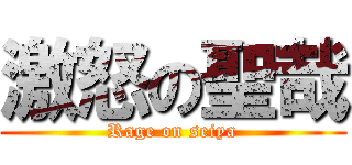 激怒の聖哉 (Rage on seiya)