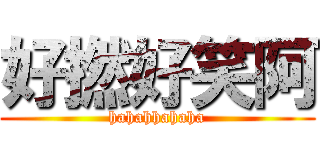 好撚好笑阿 (hahahhahaha)