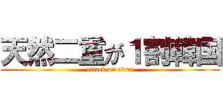 天然二重が１割韓国 (attack on titan)