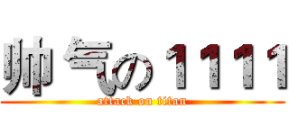 帅 气の１１１１ (attack on titan)